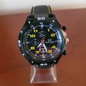 Brand New Black and Yellow GT Grand Touring Men's Watch